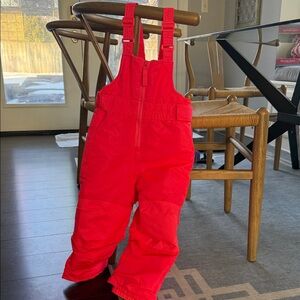 Bright pink Snow Bib Overalls